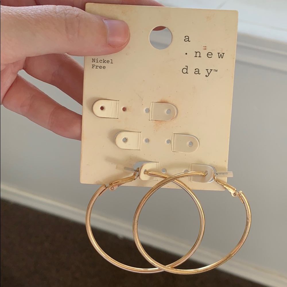 Brand new Gold Hoops